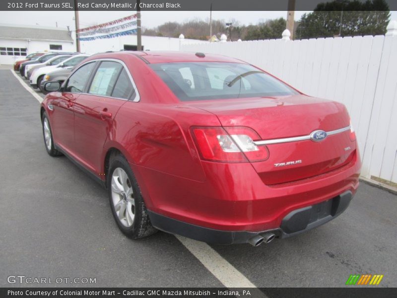 Red Candy Metallic / Charcoal Black 2012 Ford Taurus SEL