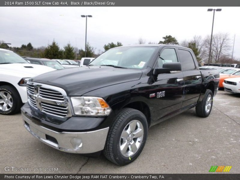 Black / Black/Diesel Gray 2014 Ram 1500 SLT Crew Cab 4x4