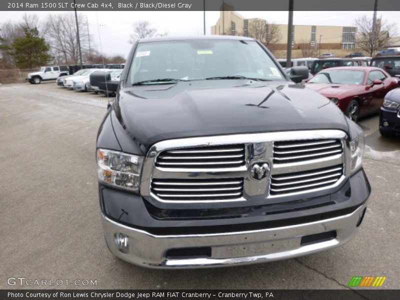 Black / Black/Diesel Gray 2014 Ram 1500 SLT Crew Cab 4x4