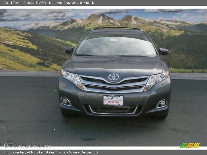 Magnetic Gray Metallic / Black 2014 Toyota Venza LE AWD