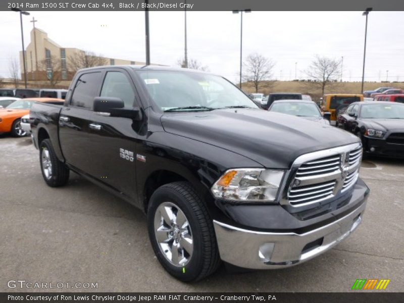 Black / Black/Diesel Gray 2014 Ram 1500 SLT Crew Cab 4x4