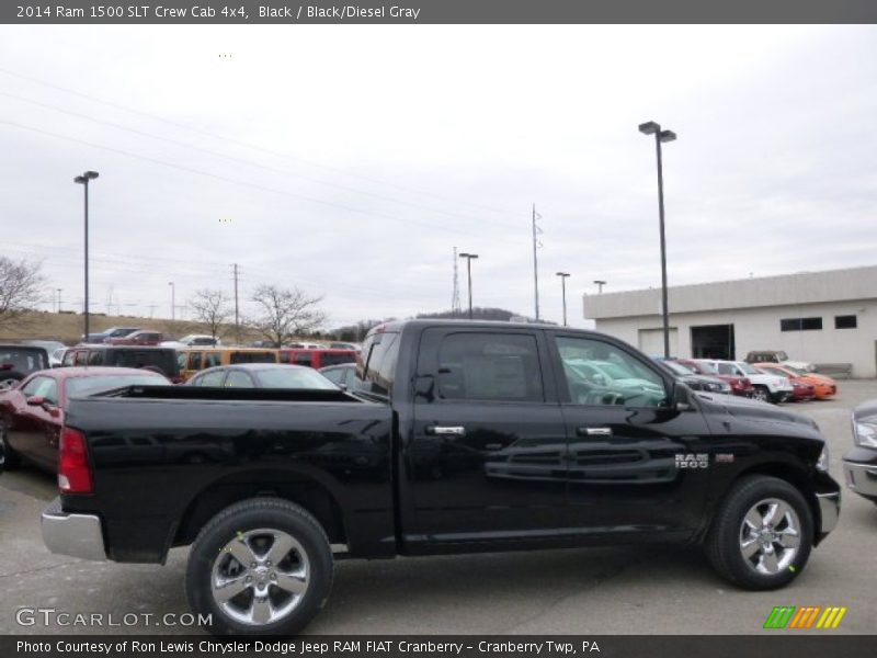 Black / Black/Diesel Gray 2014 Ram 1500 SLT Crew Cab 4x4