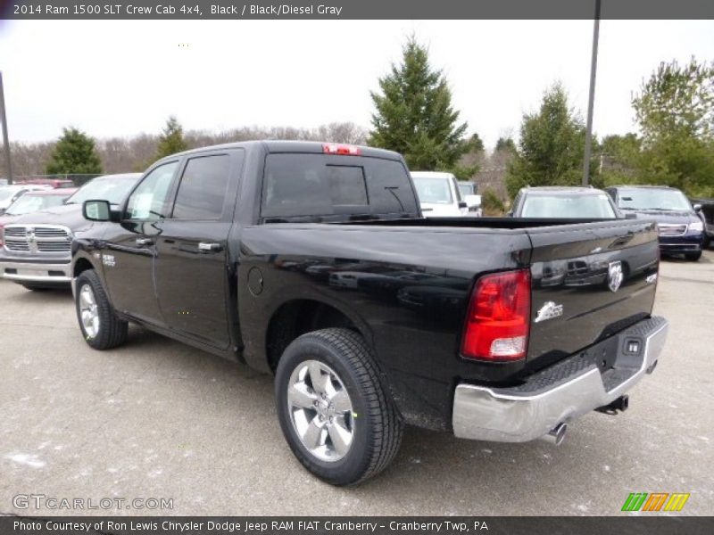 Black / Black/Diesel Gray 2014 Ram 1500 SLT Crew Cab 4x4