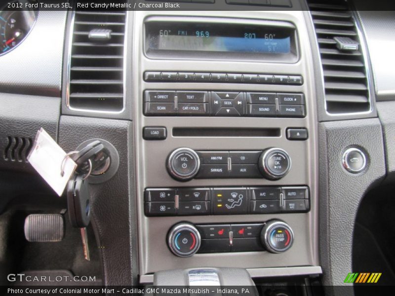 Red Candy Metallic / Charcoal Black 2012 Ford Taurus SEL