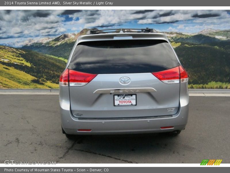 Silver Sky Metallic / Light Gray 2014 Toyota Sienna Limited AWD