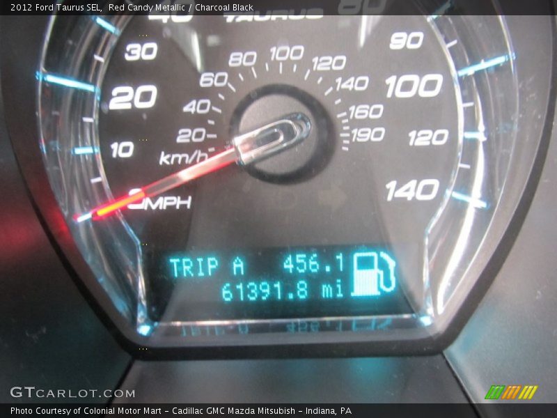 Red Candy Metallic / Charcoal Black 2012 Ford Taurus SEL