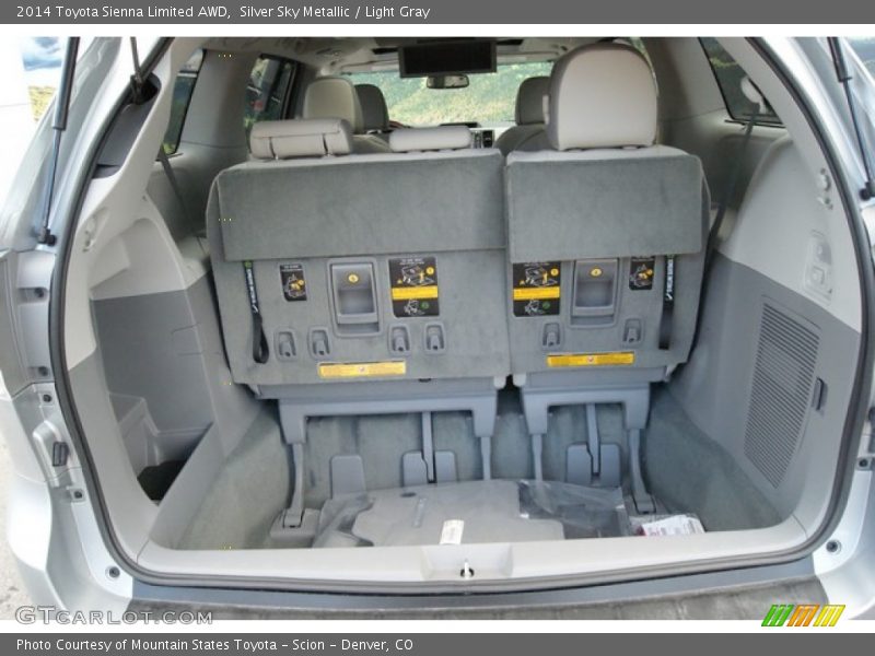 Silver Sky Metallic / Light Gray 2014 Toyota Sienna Limited AWD