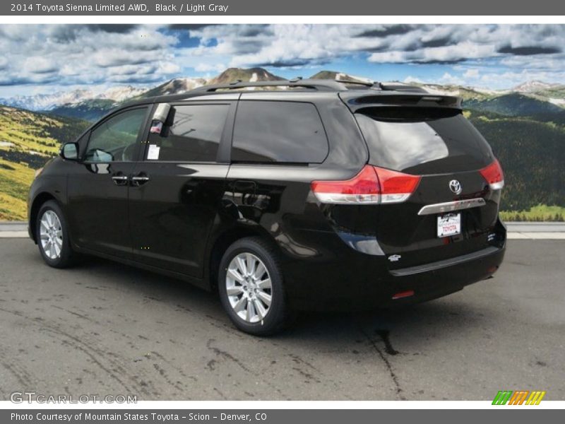 Black / Light Gray 2014 Toyota Sienna Limited AWD