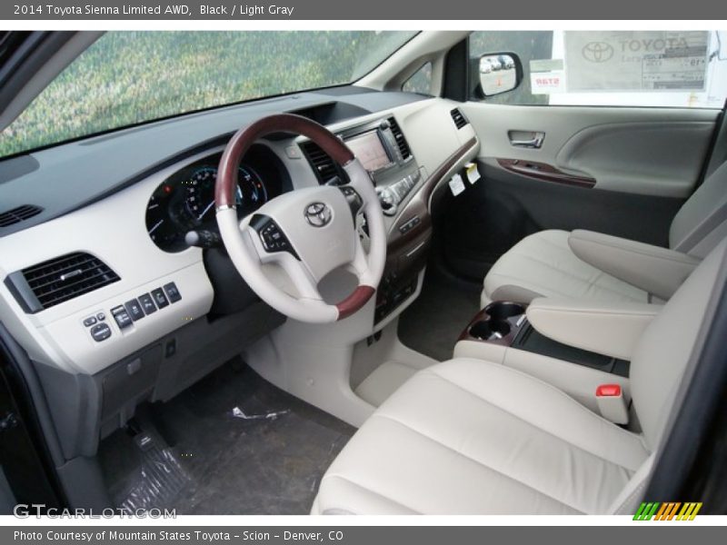 Black / Light Gray 2014 Toyota Sienna Limited AWD