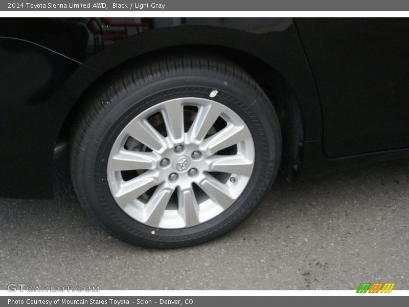 Black / Light Gray 2014 Toyota Sienna Limited AWD