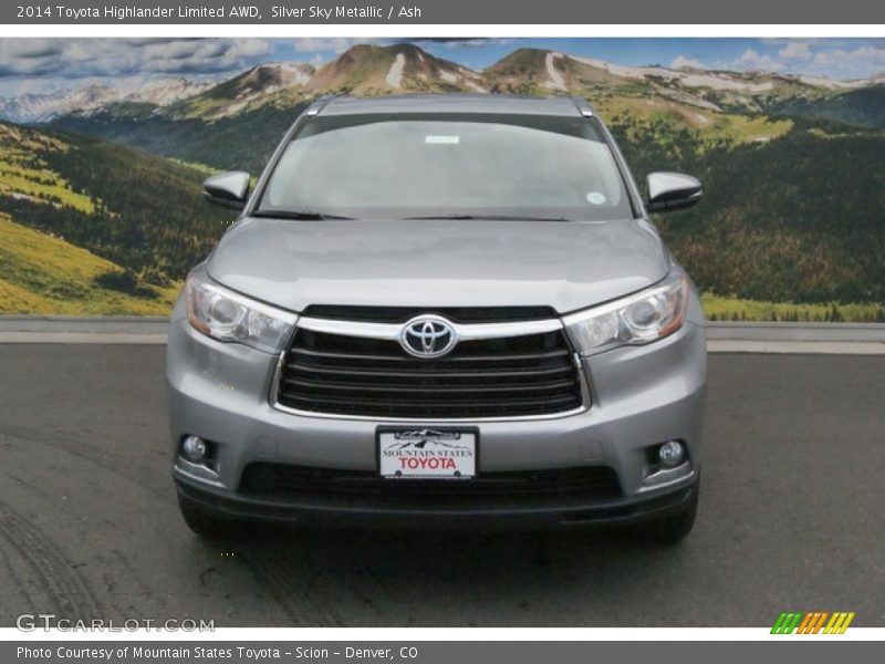 Silver Sky Metallic / Ash 2014 Toyota Highlander Limited AWD