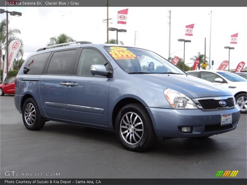 Glacier Blue / Gray 2012 Kia Sedona EX