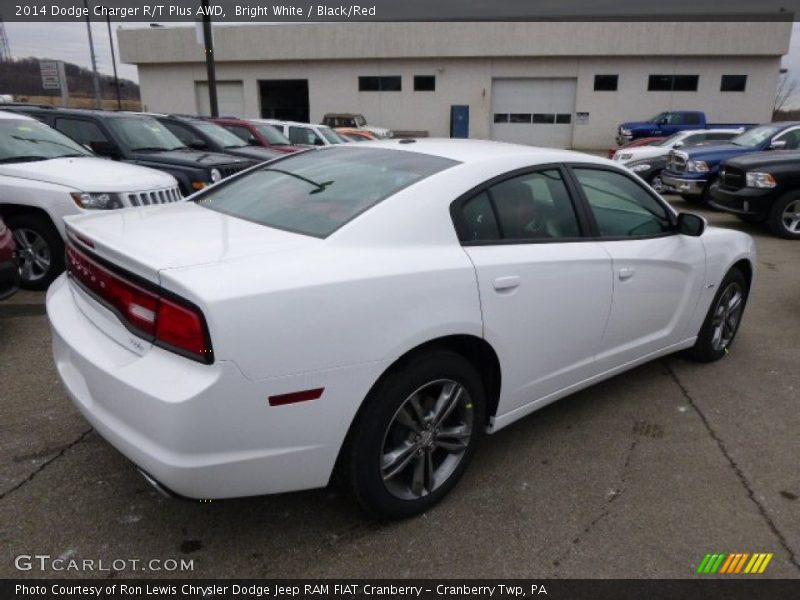 Bright White / Black/Red 2014 Dodge Charger R/T Plus AWD