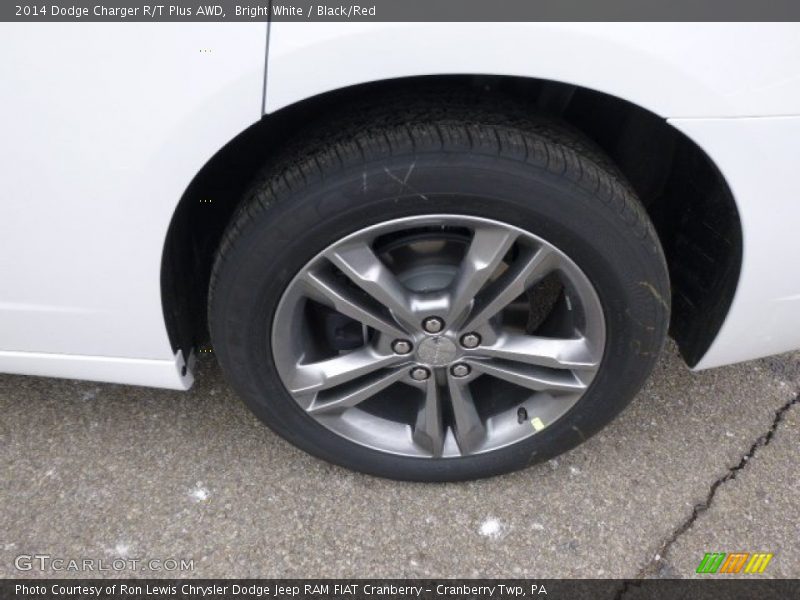 Bright White / Black/Red 2014 Dodge Charger R/T Plus AWD