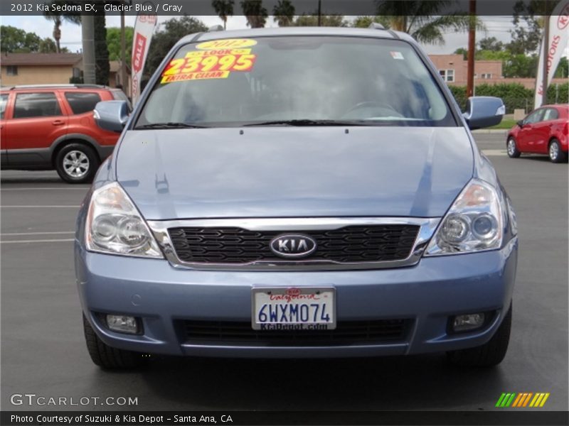 Glacier Blue / Gray 2012 Kia Sedona EX