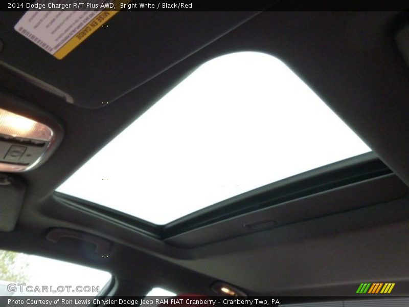 Bright White / Black/Red 2014 Dodge Charger R/T Plus AWD