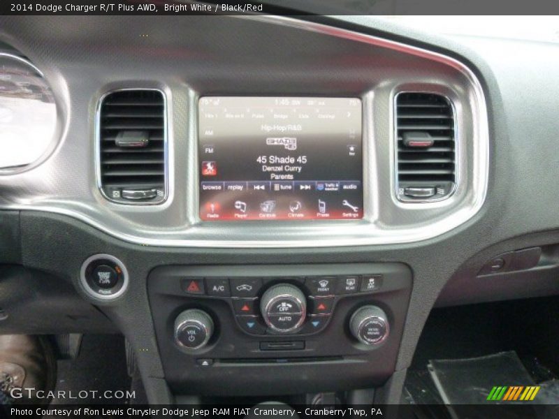 Bright White / Black/Red 2014 Dodge Charger R/T Plus AWD