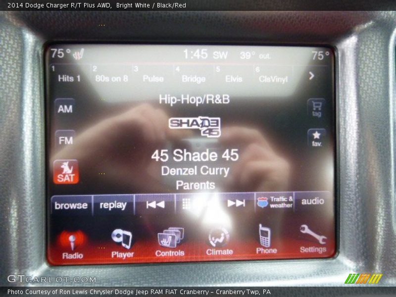 Bright White / Black/Red 2014 Dodge Charger R/T Plus AWD