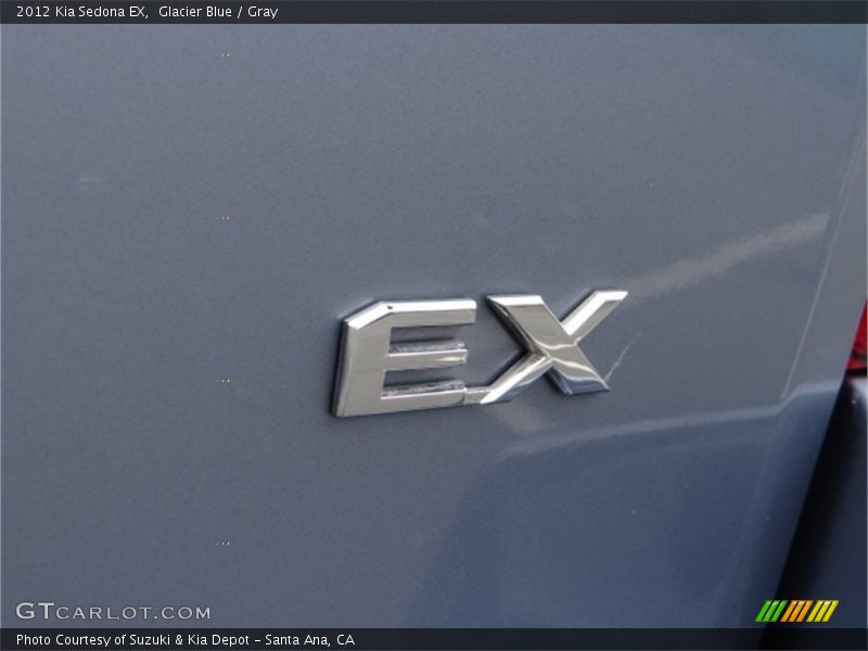 Glacier Blue / Gray 2012 Kia Sedona EX