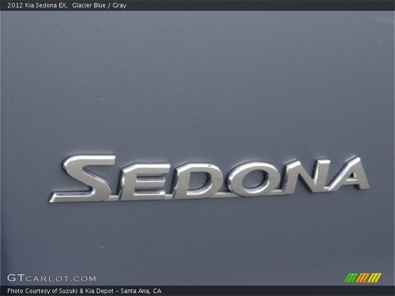 Glacier Blue / Gray 2012 Kia Sedona EX