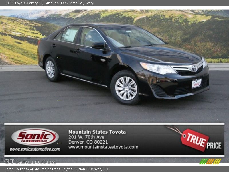 Attitude Black Metallic / Ivory 2014 Toyota Camry LE