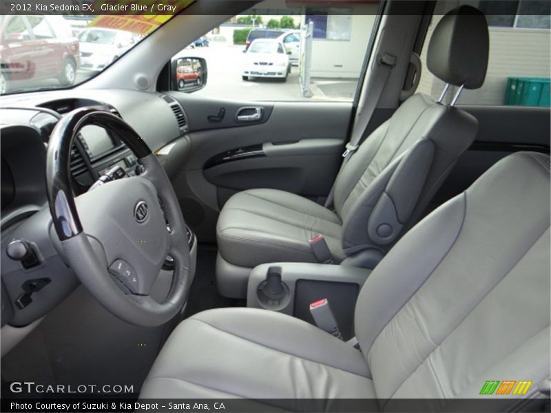 Glacier Blue / Gray 2012 Kia Sedona EX