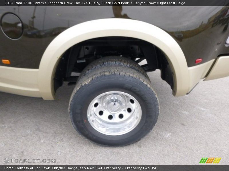 Black Gold Pearl / Canyon Brown/Light Frost Beige 2014 Ram 3500 Laramie Longhorn Crew Cab 4x4 Dually