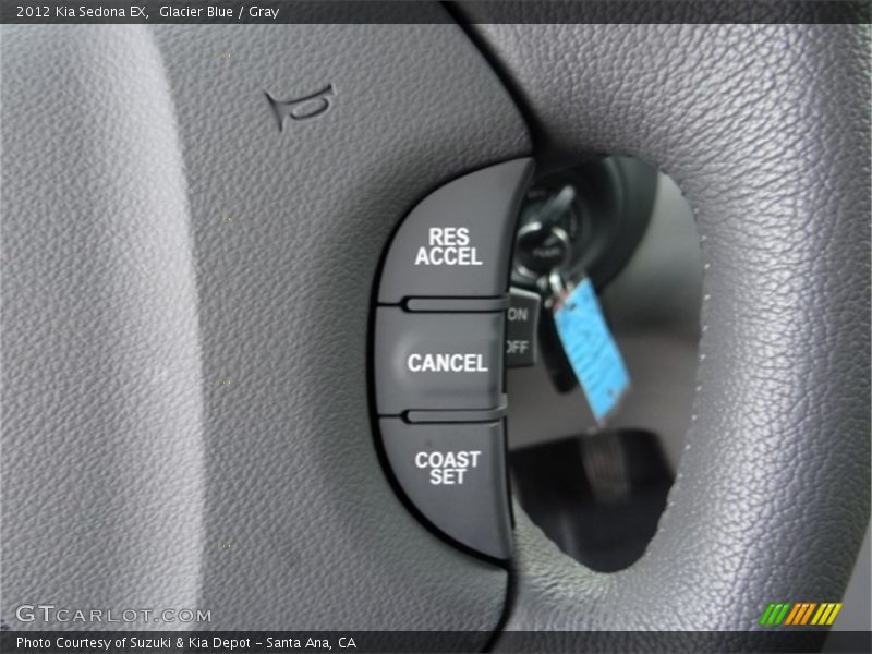 Glacier Blue / Gray 2012 Kia Sedona EX