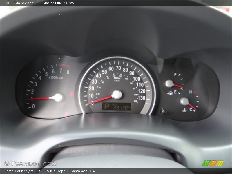 Glacier Blue / Gray 2012 Kia Sedona EX