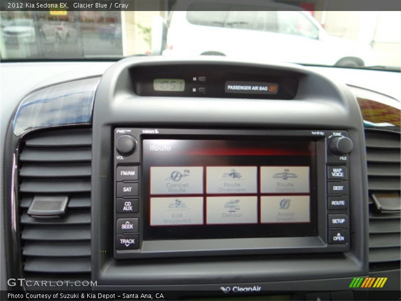 Glacier Blue / Gray 2012 Kia Sedona EX