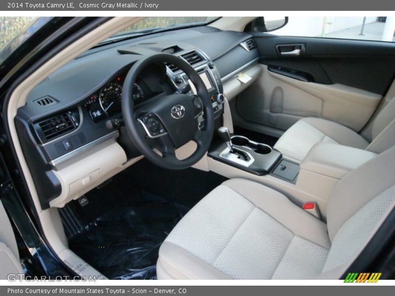 Cosmic Gray Metallic / Ivory 2014 Toyota Camry LE