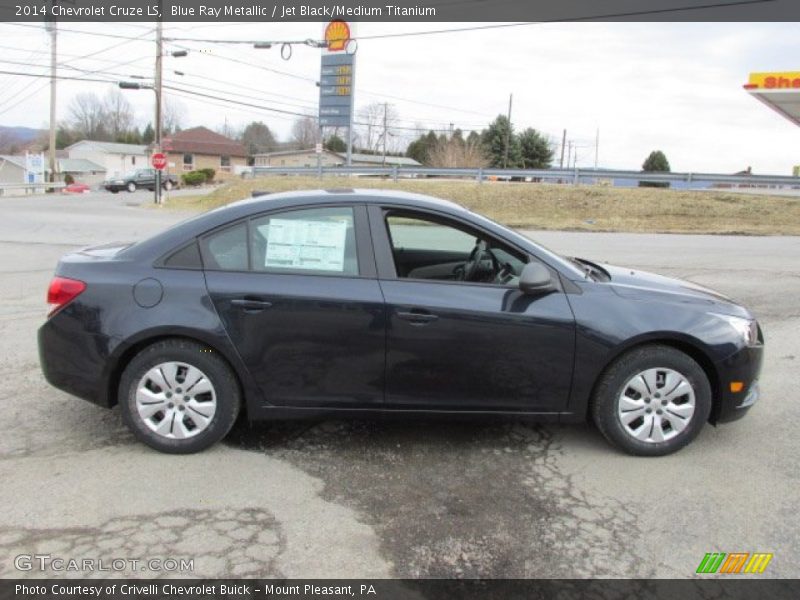 Blue Ray Metallic / Jet Black/Medium Titanium 2014 Chevrolet Cruze LS