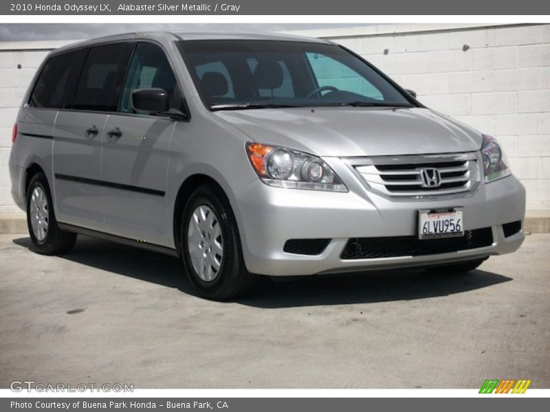 Alabaster Silver Metallic / Gray 2010 Honda Odyssey LX
