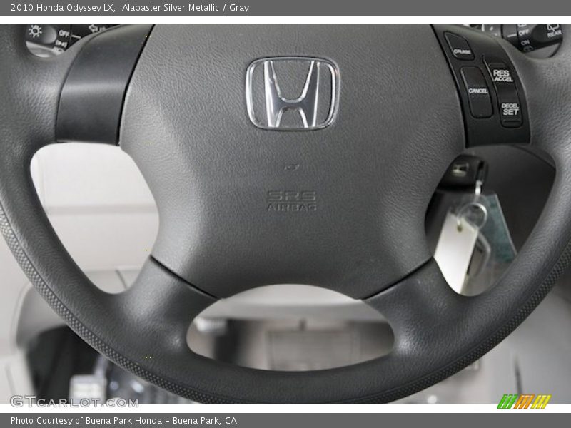 Alabaster Silver Metallic / Gray 2010 Honda Odyssey LX
