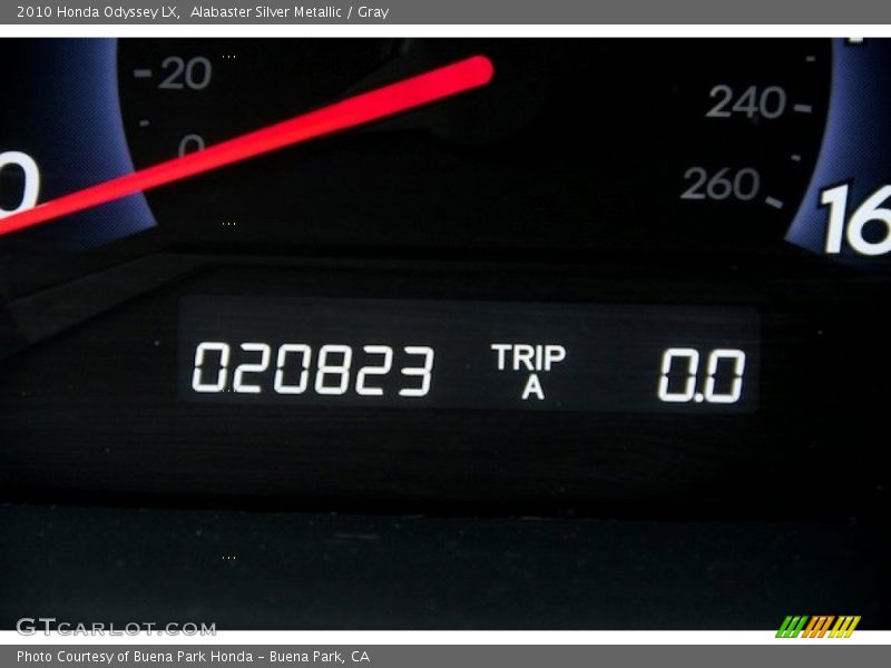 Alabaster Silver Metallic / Gray 2010 Honda Odyssey LX