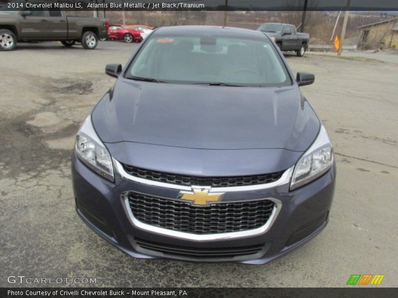 Atlantis Blue Metallic / Jet Black/Titanium 2014 Chevrolet Malibu LS
