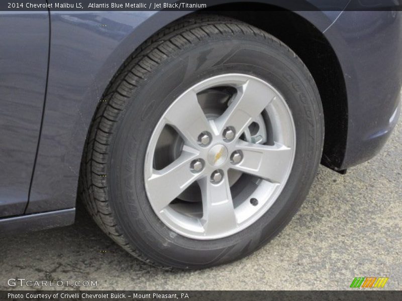 Atlantis Blue Metallic / Jet Black/Titanium 2014 Chevrolet Malibu LS
