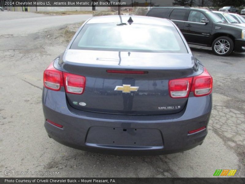 Atlantis Blue Metallic / Jet Black/Titanium 2014 Chevrolet Malibu LS