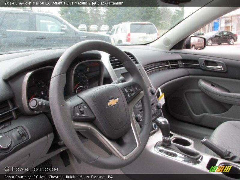 Atlantis Blue Metallic / Jet Black/Titanium 2014 Chevrolet Malibu LS
