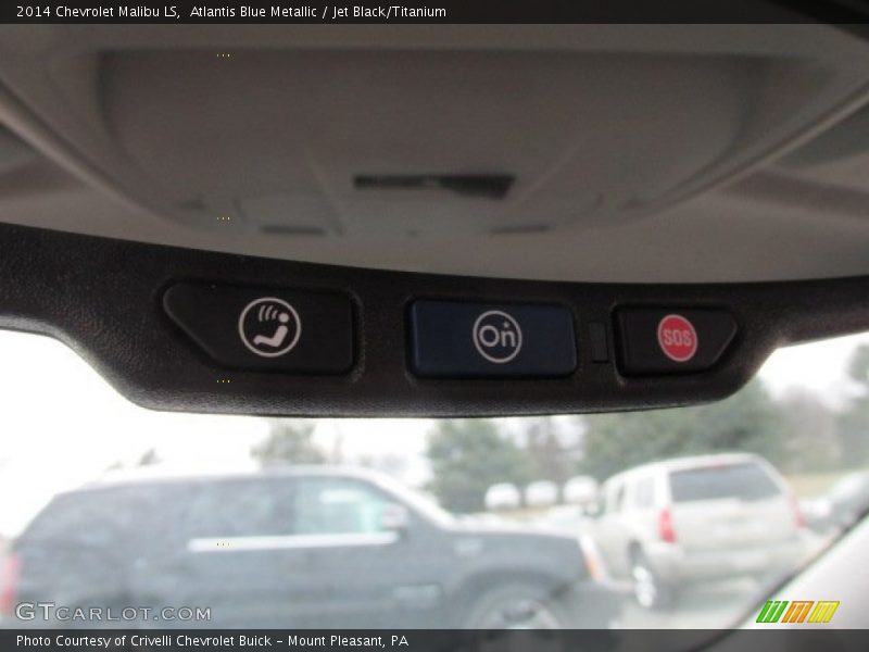 Atlantis Blue Metallic / Jet Black/Titanium 2014 Chevrolet Malibu LS