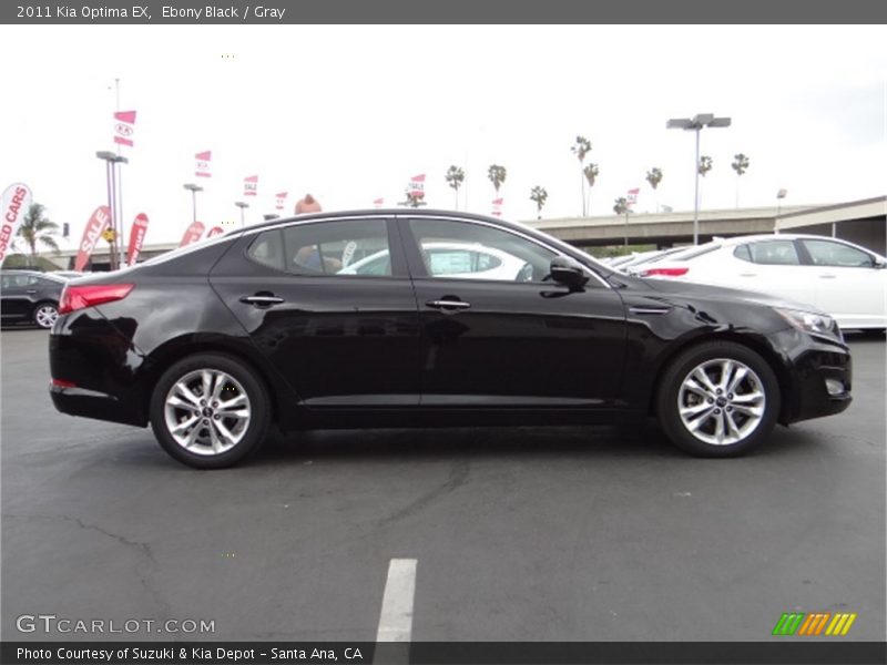 Ebony Black / Gray 2011 Kia Optima EX