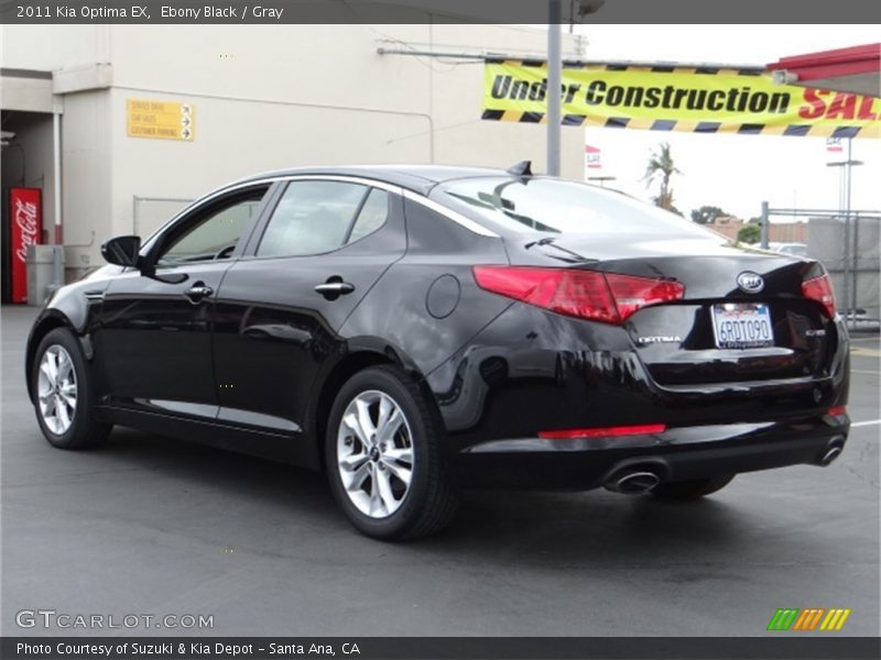 Ebony Black / Gray 2011 Kia Optima EX