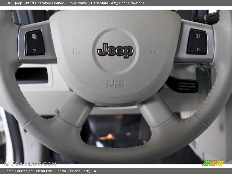 Stone White / Dark Slate Gray/Light Graystone 2008 Jeep Grand Cherokee Limited