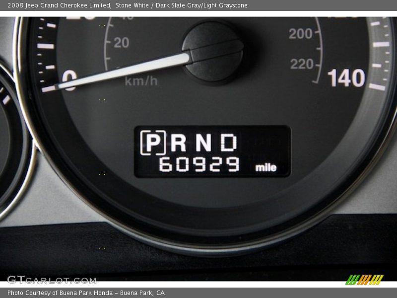 Stone White / Dark Slate Gray/Light Graystone 2008 Jeep Grand Cherokee Limited