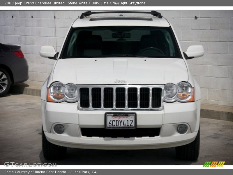 Stone White / Dark Slate Gray/Light Graystone 2008 Jeep Grand Cherokee Limited