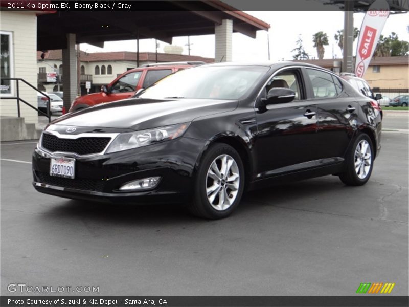 Ebony Black / Gray 2011 Kia Optima EX