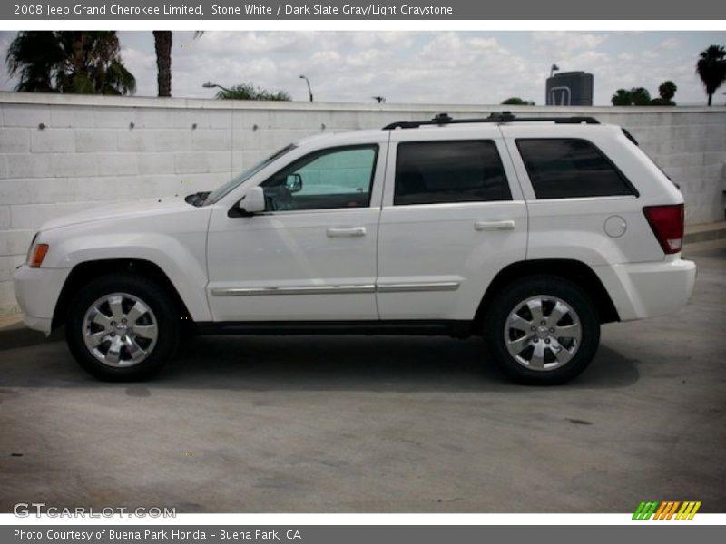 Stone White / Dark Slate Gray/Light Graystone 2008 Jeep Grand Cherokee Limited