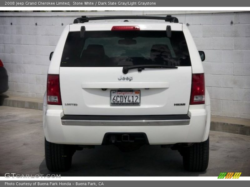 Stone White / Dark Slate Gray/Light Graystone 2008 Jeep Grand Cherokee Limited