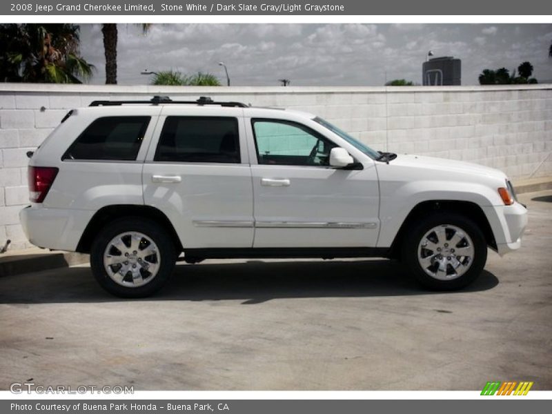 Stone White / Dark Slate Gray/Light Graystone 2008 Jeep Grand Cherokee Limited