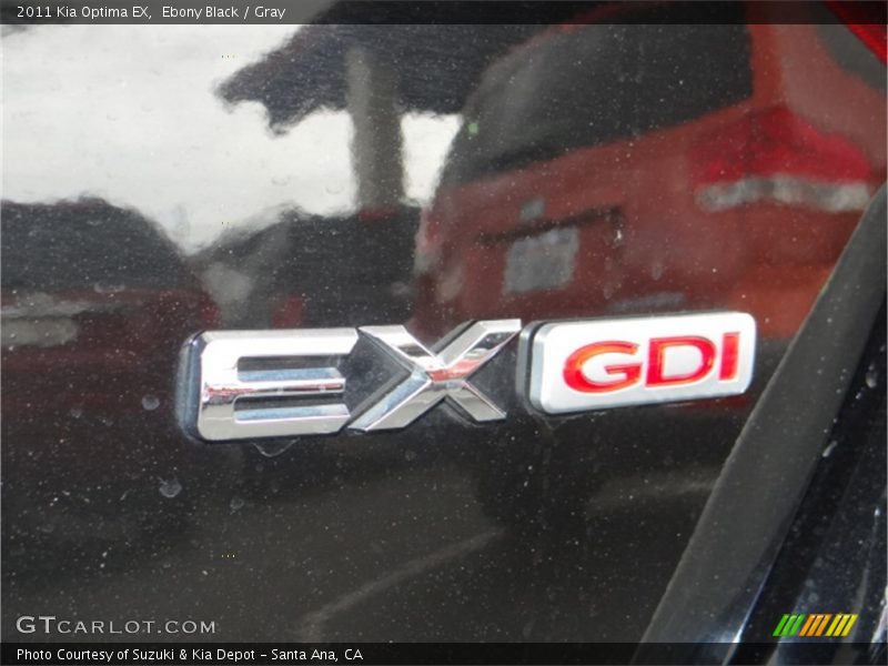 Ebony Black / Gray 2011 Kia Optima EX